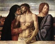 Dead Christ Supported by the Madonna and St John (Pieta), BELLINI, Giovanni